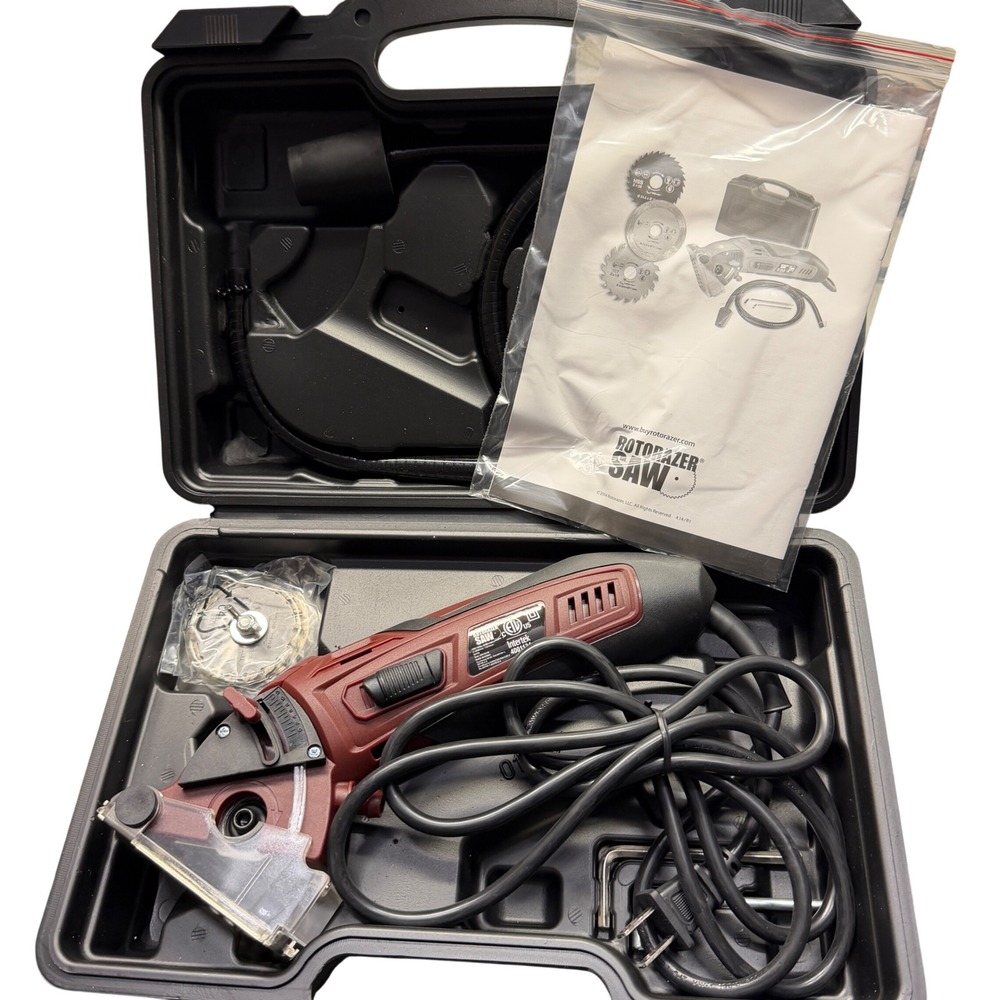 Rotorazer Saw Multi-Purpose Circular Saw Kit with Case & Blades
